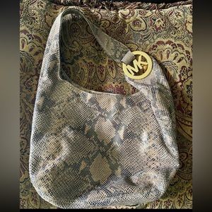Michael Kors Python Embossed  Bag